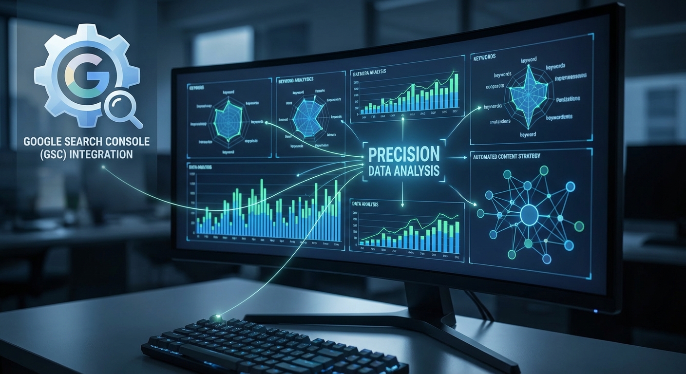 تحلیل داده‌های سرچ کنسول (GSC) برای استراتژی اتوماسیون محتوا و افزایش دقت در سئو.