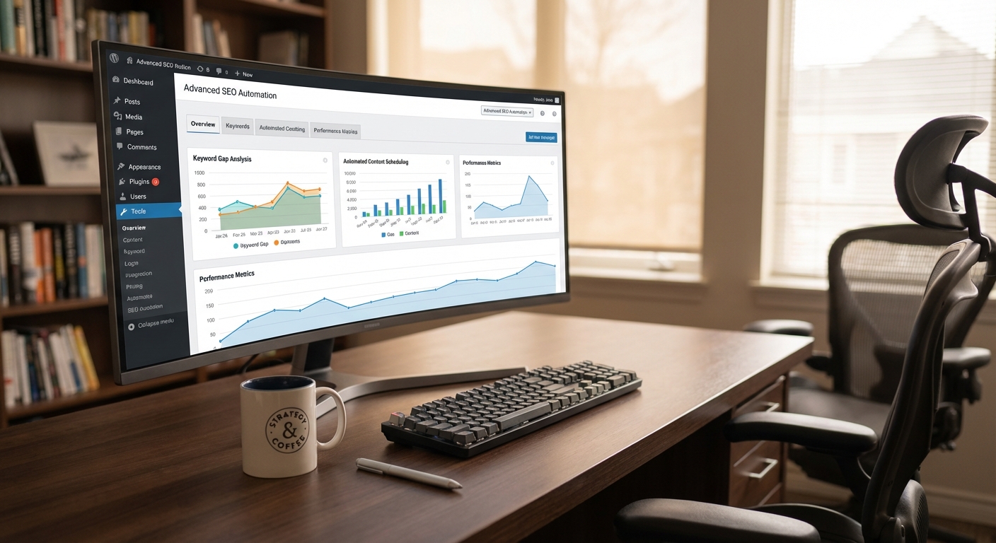 نمایش بصری ترکیب دانش دوره تولید محتوا با هوش مصنوعی ایران فاندر با افزونه‌های عملیاتی وردپرس برای سئو خودکار.