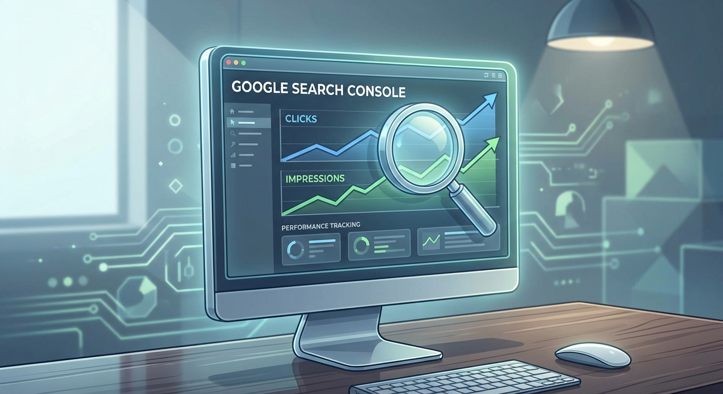 نمودار رشد کلیک‌ها و ایمپرشن‌ها در گوگل سرچ کنسول (GSC) به عنوان معیار موفقیت مشتریان و مطالعات موردی.