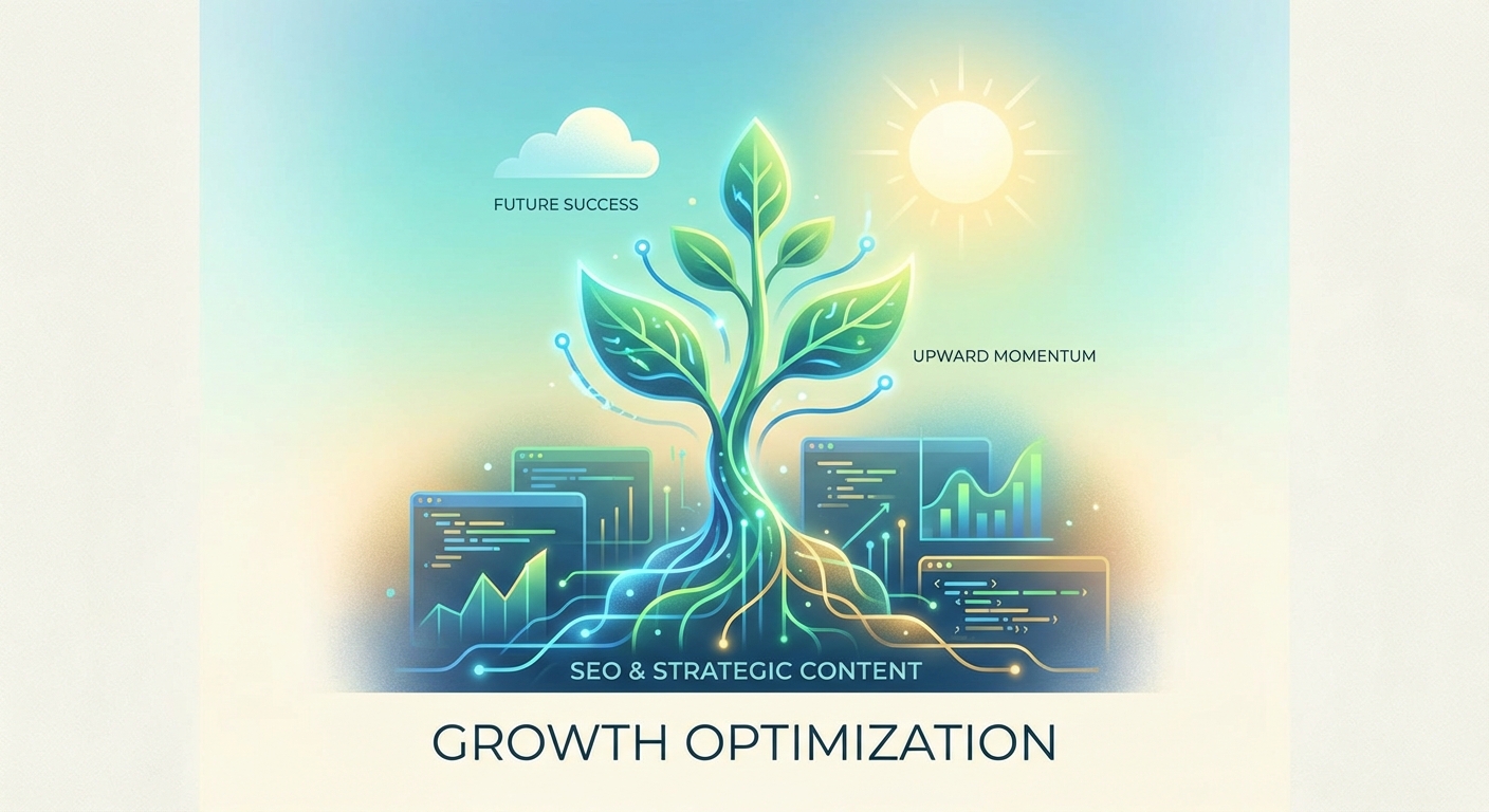 نمودار رشد ارگانیک و استراتژی‌های Growth Optimization، تضمین‌کننده موفقیت در تحلیل روندها و آینده تولید محتوا.