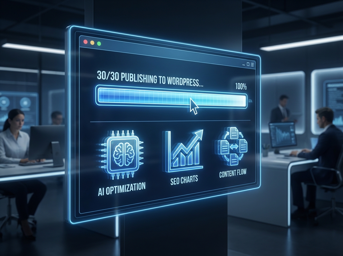 داشبورد مدیریت تولید محتوای انبوه سئو شده در مثلث