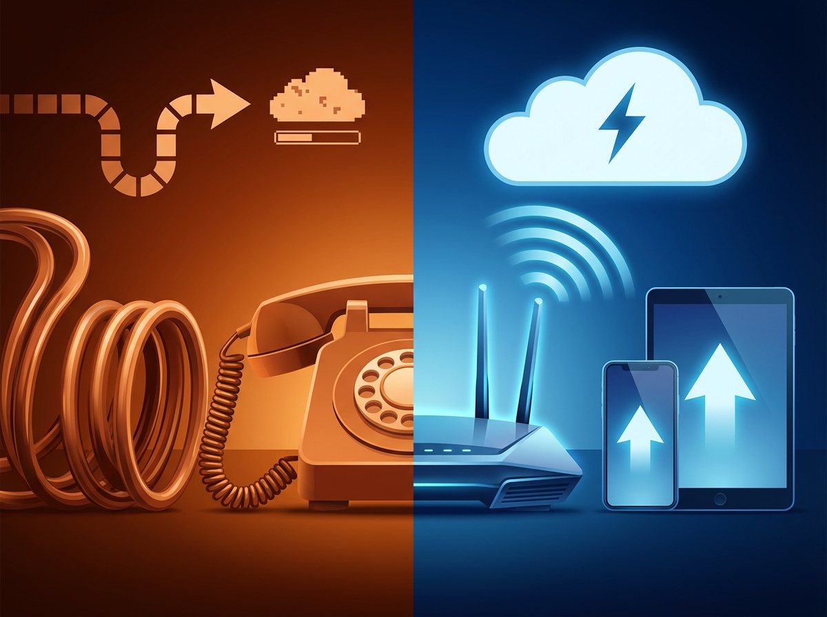 مقایسه تصویری اینترنت ADSL و TD-LTE