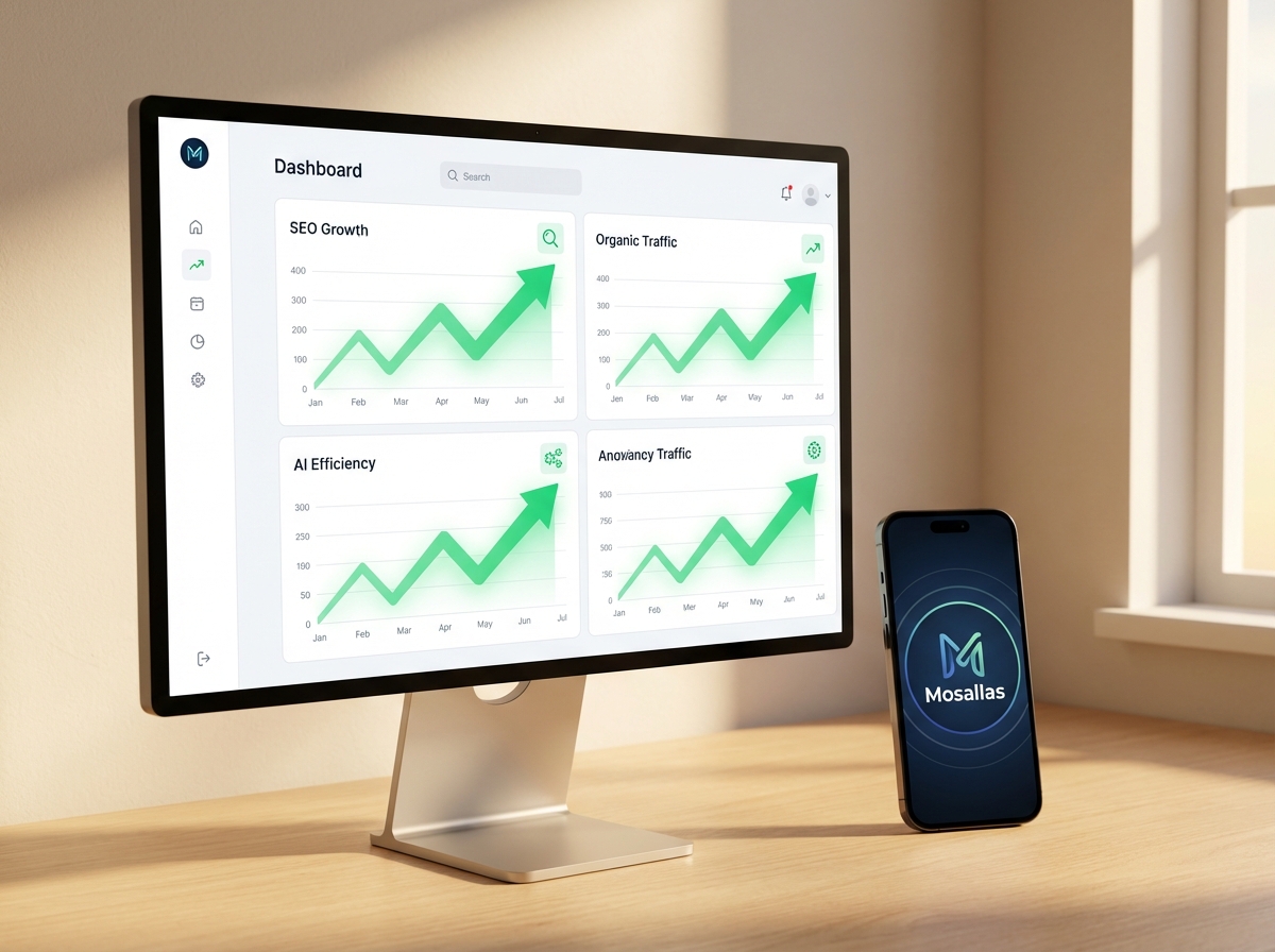 گزارش رشد سئو و کلیکهای ارگانیک در داشبورد مثلث